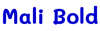 Mali Bold font